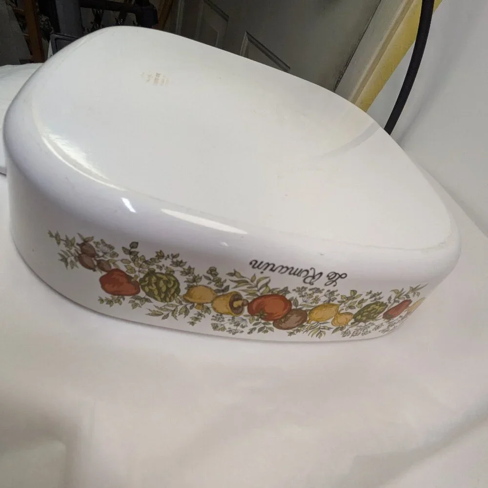 Vintage Corning Ware Spice O' Life 4 Qt Casserole Dish Le Romarin A-10-B w/ Lid